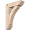 Ekena Millwork Thorton Slat Smooth Bracket w/ Offset Brace, Douglas Fir, 7 1/2"W x 26"D x 34"H BKT0806X26X34THR06SDF - alternate 1
